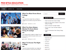 Tablet Screenshot of penbtsa.org